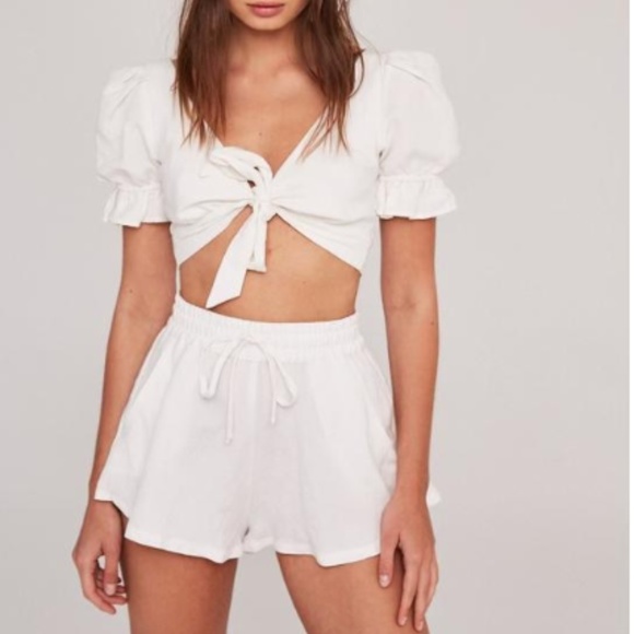 Stone Cold Fox Tops - Stone Cold Fox PARADISE CROP White